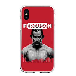 Чехол iPhone XS Max матовый Ferguson, цвет: 3D-белый