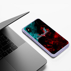 Чехол iPhone XS Max матовый DEVIL MAY CRY, цвет: 3D-светло-сиреневый — фото 2