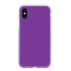 Чехол iPhone XS Max матовый Фиолетовая волна, цвет: 3D-светло-сиреневый