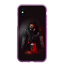 Чехол iPhone XS Max матовый The Division 2, цвет: 3D-фиолетовый