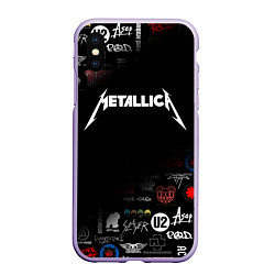 Чехол iPhone XS Max матовый Metallica