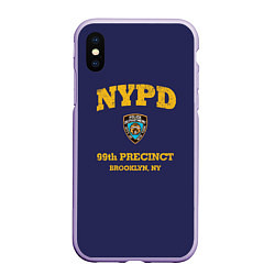 Чехол iPhone XS Max матовый Бруклин 9-9 департамент NYPD