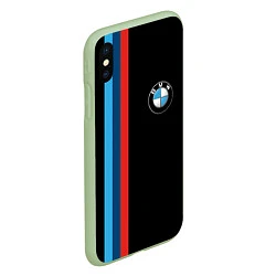 Чехол iPhone XS Max матовый BMW, цвет: 3D-салатовый — фото 2