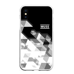 Чехол iPhone XS Max матовый Muse, цвет: 3D-белый