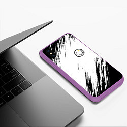 Чехол iPhone XS Max матовый NIRVANA, цвет: 3D-фиолетовый — фото 2