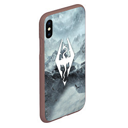 Чехол iPhone XS Max матовый THE ELDER SCROLLS, цвет: 3D-коричневый — фото 2