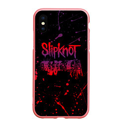 Чехол iPhone XS Max матовый SLIPKNOT, цвет: 3D-баблгам