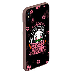 Чехол iPhone XS Max матовый KIMETSU NO YAIBA, цвет: 3D-коричневый — фото 2