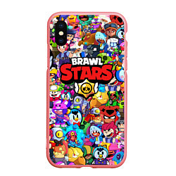 Чехол iPhone XS Max матовый BRAWL STARS, цвет: 3D-баблгам