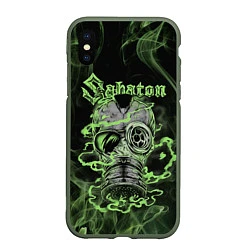 Чехол iPhone XS Max матовый Toxic Sabaton, цвет: 3D-темно-зеленый