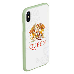 Чехол iPhone XS Max матовый Queen, цвет: 3D-салатовый — фото 2