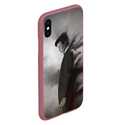 Чехол iPhone XS Max матовый DOCTOR WHO, цвет: 3D-малиновый — фото 2