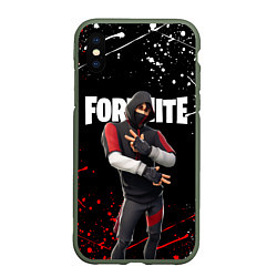 Чехол iPhone XS Max матовый FORTNITE IKONIK