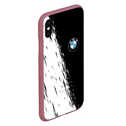 Чехол iPhone XS Max матовый BMW, цвет: 3D-малиновый — фото 2