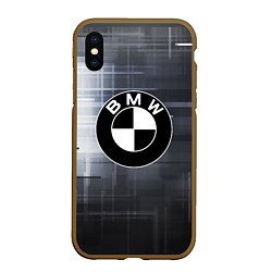 Чехол iPhone XS Max матовый BMW, цвет: 3D-коричневый