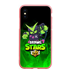 Чехол iPhone XS Max матовый BRAWL STARS VIRUS 8-BIT, цвет: 3D-баблгам