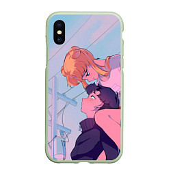 Чехол iPhone XS Max матовый SAILOR MOON, цвет: 3D-салатовый