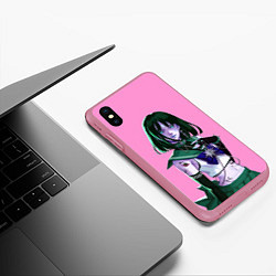 Чехол iPhone XS Max матовый SAILOR MOON, цвет: 3D-малиновый — фото 2