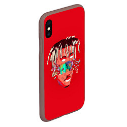 Чехол iPhone XS Max матовый Juice WRLD, цвет: 3D-коричневый — фото 2