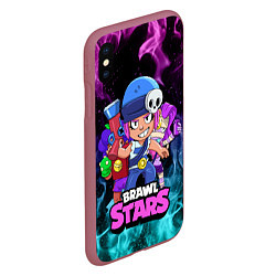 Чехол iPhone XS Max матовый BRAWL STARS PENNY,, цвет: 3D-малиновый — фото 2