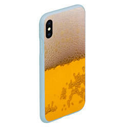 Чехол iPhone XS Max матовый Пиво, цвет: 3D-голубой — фото 2