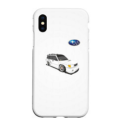 Чехол iPhone XS Max матовый SUBARU