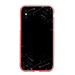 Чехол iPhone XS Max матовый СЕРЫЕ БРЫЗГИ, цвет: 3D-баблгам