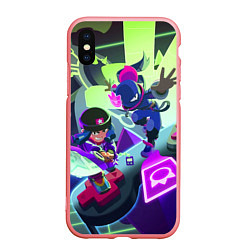 Чехол iPhone XS Max матовый BRAWL STARS, цвет: 3D-баблгам