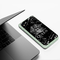 Чехол iPhone XS Max матовый QUEEN, цвет: 3D-салатовый — фото 2
