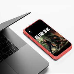 Чехол iPhone XS Max матовый THE LAST OF US, цвет: 3D-красный — фото 2