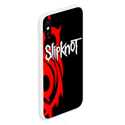 Чехол iPhone XS Max матовый Slipknot 7, цвет: 3D-белый — фото 2