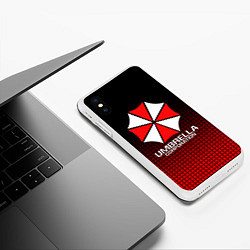 Чехол iPhone XS Max матовый UMBRELLA CORP, цвет: 3D-белый — фото 2