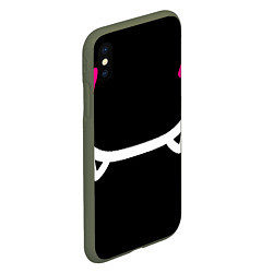 Чехол iPhone XS Max матовый HALF-LIFE, цвет: 3D-темно-зеленый — фото 2