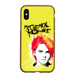 Чехол iPhone XS Max матовый My Chemical Romance, цвет: 3D-коричневый