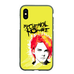 Чехол iPhone XS Max матовый My Chemical Romance, цвет: 3D-темно-зеленый