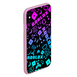 Чехол iPhone XS Max матовый Roblox, цвет: 3D-розовый — фото 2