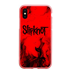 Чехол iPhone XS Max матовый SLIPKNOT, цвет: 3D-баблгам