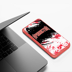 Чехол iPhone XS Max матовый Кровосток, цвет: 3D-красный — фото 2