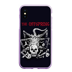 Чехол iPhone XS Max матовый Offspring, цвет: 3D-сиреневый