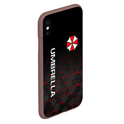 Чехол iPhone XS Max матовый UMBRELLA CORP, цвет: 3D-коричневый — фото 2