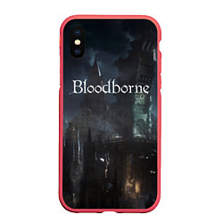 Чехол iPhone XS Max матовый Bloodborne, цвет: 3D-красный