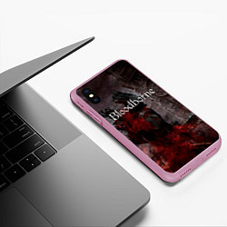 Чехол iPhone XS Max матовый Bloodborne, цвет: 3D-розовый — фото 2