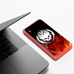 Чехол iPhone XS Max матовый THE OFFSPRING, цвет: 3D-красный — фото 2