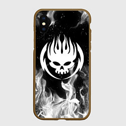 Чехол iPhone XS Max матовый THE OFFSPRING, цвет: 3D-коричневый