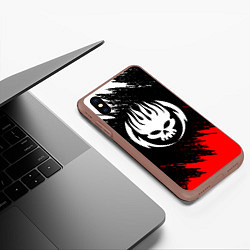 Чехол iPhone XS Max матовый THE OFFSPRING, цвет: 3D-коричневый — фото 2