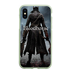 Чехол iPhone XS Max матовый Bloodborne, цвет: 3D-салатовый