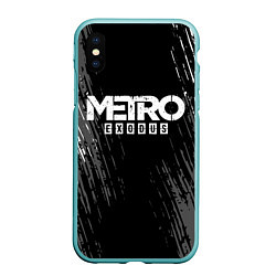 Чехол iPhone XS Max матовый METRO EXODUS, цвет: 3D-мятный