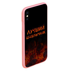 Чехол iPhone XS Max матовый Лучший шашлычник, цвет: 3D-баблгам — фото 2