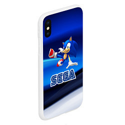 Чехол iPhone XS Max матовый SONIC, цвет: 3D-белый — фото 2