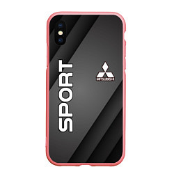 Чехол iPhone XS Max матовый MITSUBISH SPORT, цвет: 3D-баблгам